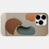 Minimalistisch Abstract Ontwerp Aardetinten Case-Mate iPhone Case (Achterkant (horizontaal))