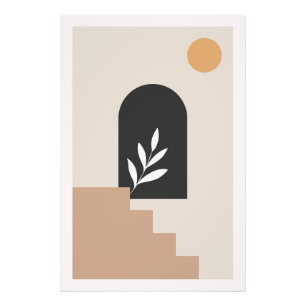 Minimalistisch abstract ontwerp foto afdruk