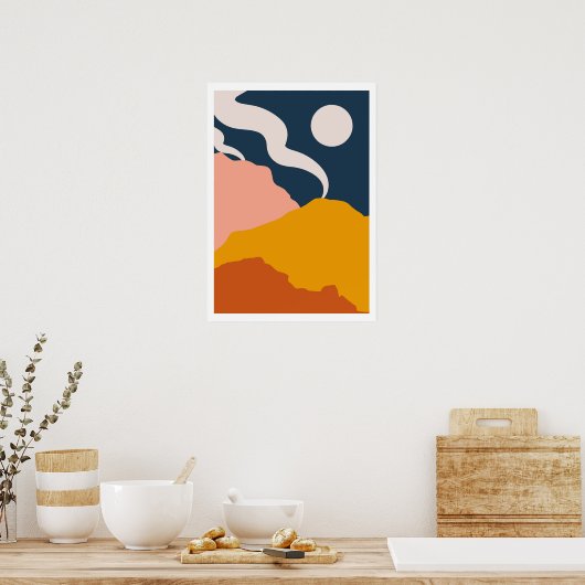 Minimalistisch Abstract Poster (Keuken)