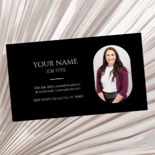 Minimalistisch Afbeelding Foto Professioneel Moder Visitekaartje