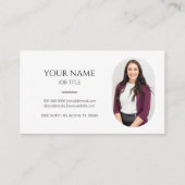 Minimalistisch Afbeelding Foto Professioneel Moder Visitekaartje (Voorkant)