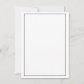 Minimalistisch Afstuderen | Classic Script Afstude Aankondiging (Achterkant)