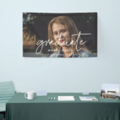 Minimalistisch Afstuderen fotograduatie party Spandoek (Beurs)