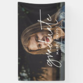 Minimalistisch Afstuderen fotograduatie party Spandoek (Verticaal)