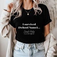 Minimalistisch Afstuderen T-shirt