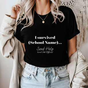 Minimalistisch Afstuderen T-shirt