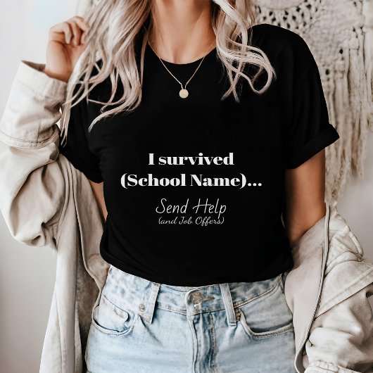 Minimalistisch Afstuderen T-shirt