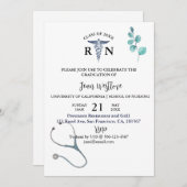 Minimalistisch Afstuderen van de verpleegschool Kaart (Voorkant / Achterkant)