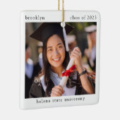 Minimalistisch Afstuderen van foto's Keramisch Ornament (Rechts)