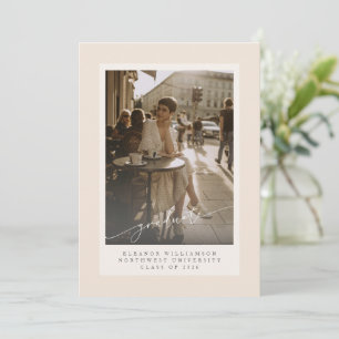 Minimalistisch Afstuderen voor Blush Overlay-foto  Aankondiging