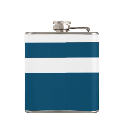 Minimalistisch anker- en Stripes-geluid Heupfles (Achterkant)