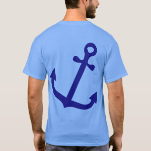 Minimalistisch anker nautisch ontwerp t-shirt