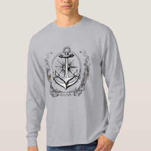 Minimalistisch anker - Sterkte & Zee Aansluiting T-shirt