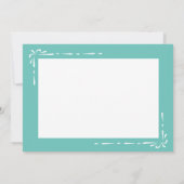 Minimalistisch aqua krijgen weldra Kaart (Achterkant)