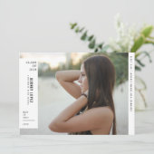 Minimalistisch Avant Garde-fotoAfstuderen Kaart (Staand voorkant)