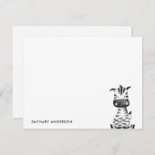 Minimalistisch Baby Kinder op maat Notitiekaartje (Voorkant / Achterkant)