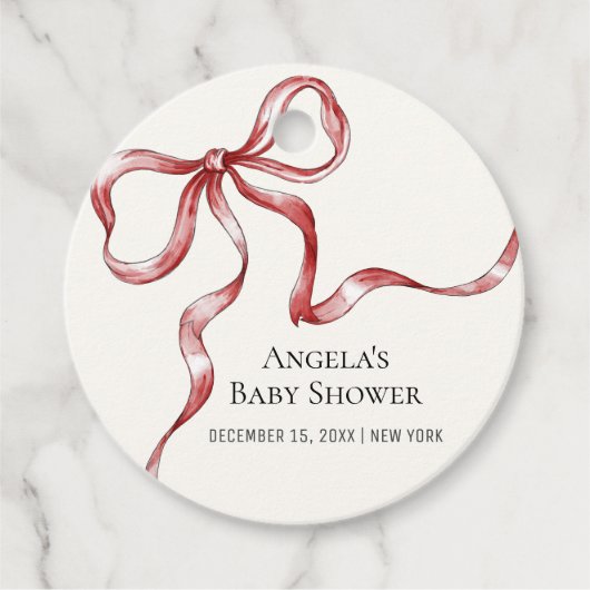  minimalistisch Baby shower Bedankjes Labels (Voorkant)