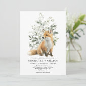 Minimalistisch Baby shower met groene fox-sage Kaart (Staand voorkant)