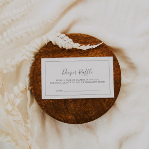 Minimalistisch Baby shower met zilver Informatiekaartje