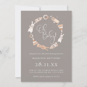 Minimalistisch Baby shower van Wooden Toys Kaart