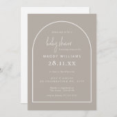 Minimalistisch Baby shower voor selectieve Script  Kaart (Voorkant / Achterkant)
