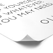 Minimalistisch badkamermandje poster (Hoek)