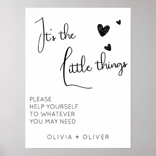 Minimalistisch badkamermandje poster (Voorkant)