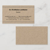 Minimalistisch, basis- en menselijk Visitekaartje (Voorkant / Achterkant)