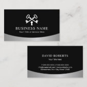 Minimalistisch basishuis Logo Modern Visitekaartje (Voorkant / Achterkant)