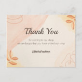 Minimalistisch bedankt Briefkaart (Voorkant)