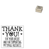 Minimalistisch bedankt, kleine bedrijven 	rubberstempel (Gestempeld)