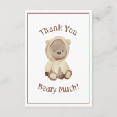 Minimalistisch bedankt voor veel Baby shower (Voorkant)