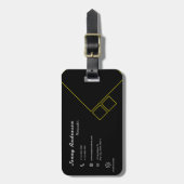 Minimalistisch bedrijf Logo QR Code Fotograaf Bagagelabel (Voorkant verticaal)