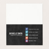 minimalistisch bedrijf visitekaartjes (Buitenkant ongevouwen)