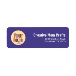 Minimalistisch bedrijfsadres Sjabloon retouradres Etiket