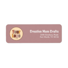 Minimalistisch bedrijfsadres Sjabloon retouradres Etiket