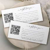 Minimalistisch bedrijfscertificaat met QR-code