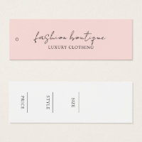Minimalistisch bedrijfskledinglabel Hang Label