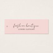 Minimalistisch bedrijfskledinglabel Hang Label Mini Visitekaartjes (Voorkant)