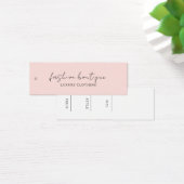 Minimalistisch bedrijfskledinglabel Hang Label Mini Visitekaartjes (Bureau)