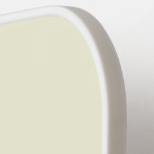 Minimalistisch Beige en Wit Modern Monogram Pickleball Paddle (Links Detail)