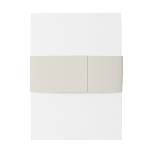 Minimalistisch beige Monogram Weddenschap Uitnodigingen Wikkel (Achterkant Voorbeeld)