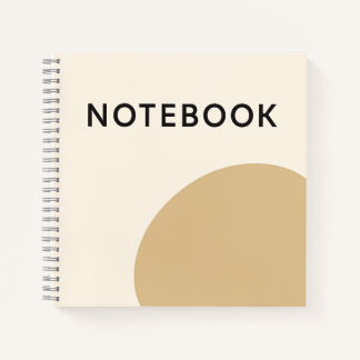 Minimalistisch beige Notitieboek - geometrisch Not