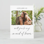 Minimalistisch, ben je mijn dochter van eervolle f kaart (Staand voorkant)