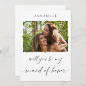 Minimalistisch, ben je mijn dochter van eervolle f kaart (Voorkant / Achterkant)