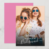 Minimalistisch Bent u mijn bruidsfotokaart? Kaart (Voorkant / Achterkant)