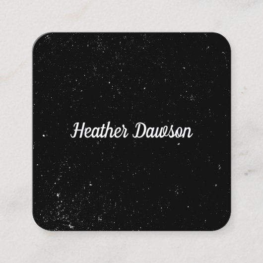 Minimalistisch (bespikkeld) vierkante visitekaartje (Voorkant)