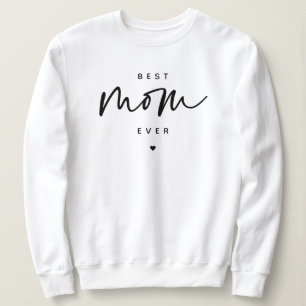 Minimalistisch Best Mam ooit elegant Script Typogr Trui