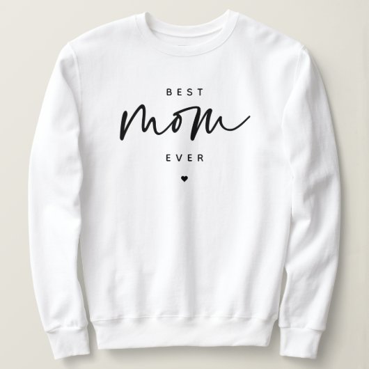 Minimalistisch Best Mam ooit elegant Script Typogr Trui (Design voorkant)
