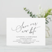 Minimalistisch, Bewaar onze nieuwe datum, Verander Kaart (Staand voorkant)